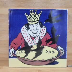 Thynne Nursery Rhyme Tiles "Sing a Song of Sixpence" 6" X 6" England Handpainted